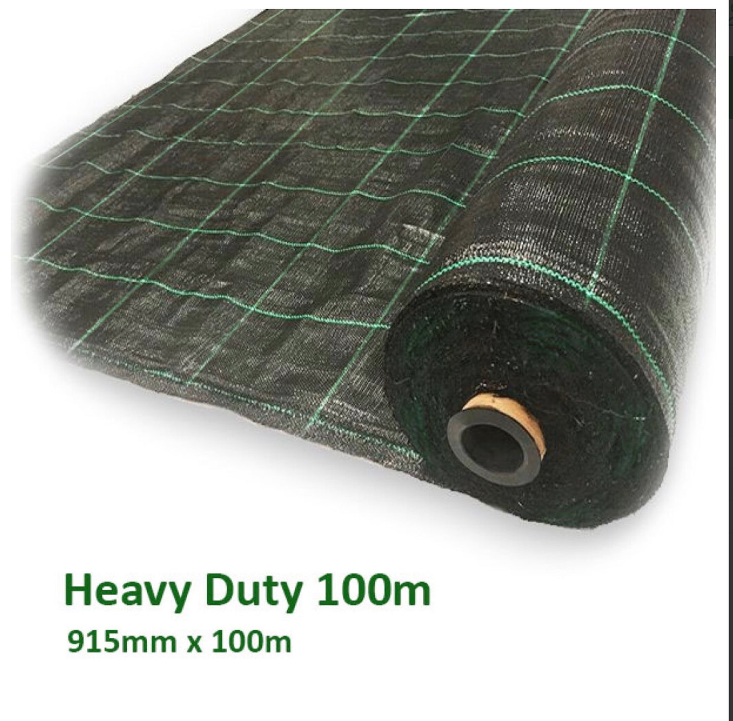 0.915M x 100M Heavy Duty Green Line Weed Mat
