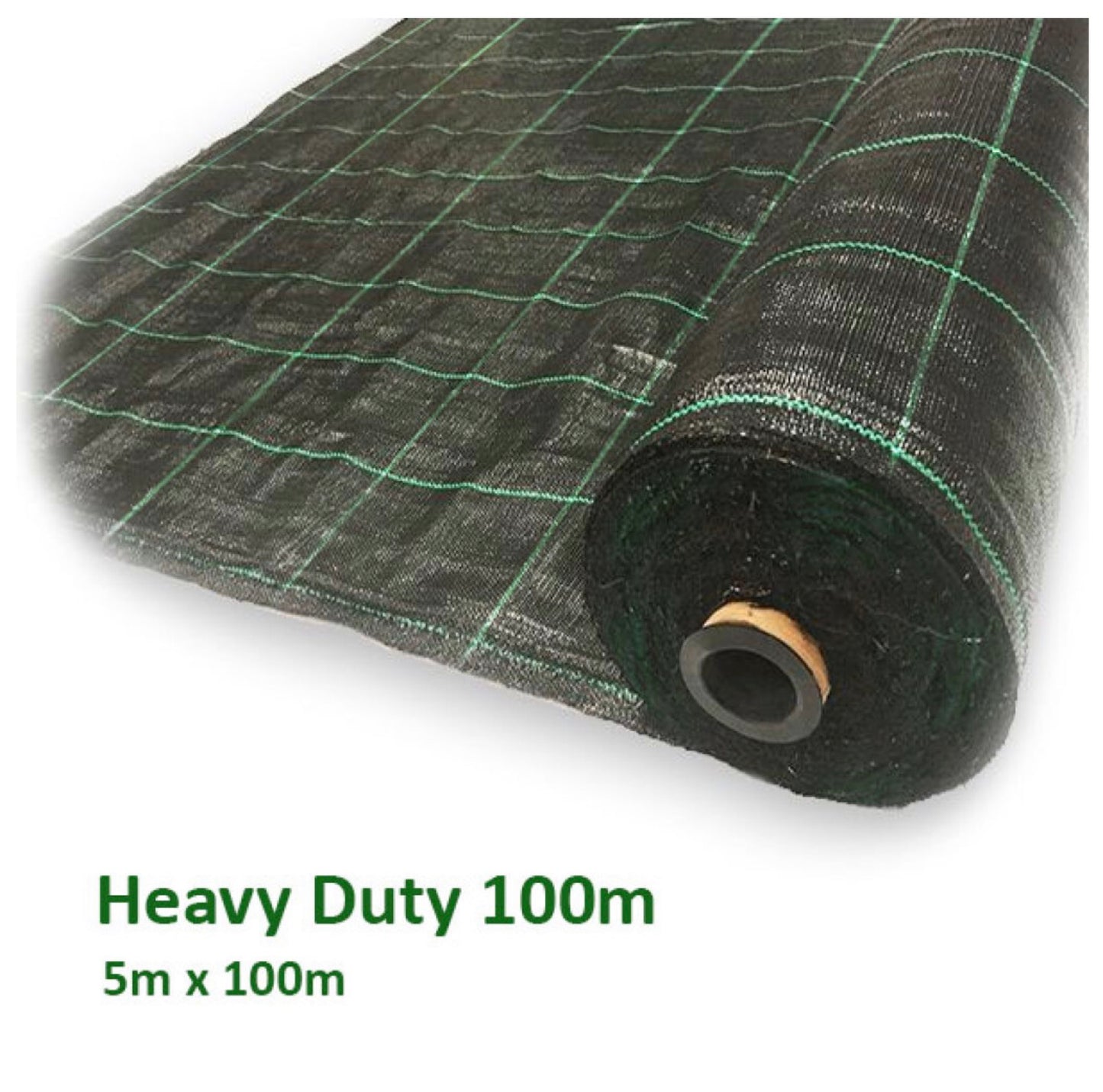 5M x 100M Heavy Duty Green Line Weed Mat