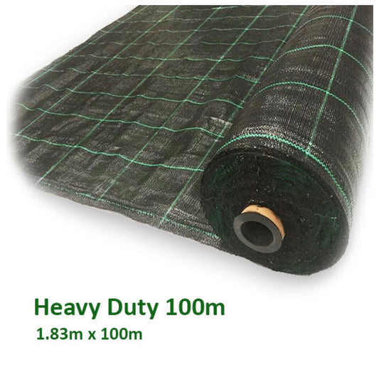 1.83M x 100M Heavy Duty Green Line Weed Mat
